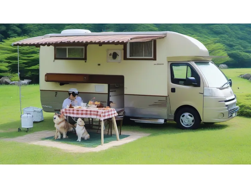 天然芝のドッグフリーサイトで愛犬と共に過ごす贅沢