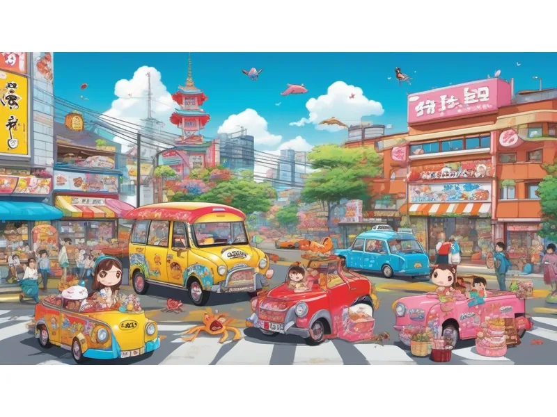 浜松の街を彩る！チョコバット・かにぱんタクシーとは？